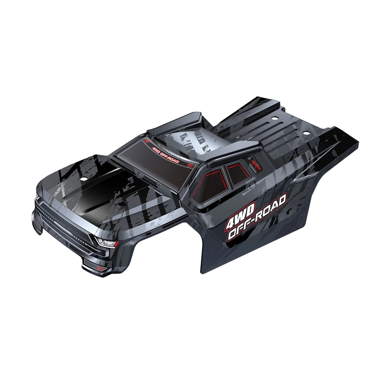Amewi Karosserie Truggy für Hyper Go Truggy Pro Schwarz 012-1430D1 im Maßstab 1:14 Truggy – Draufsicht