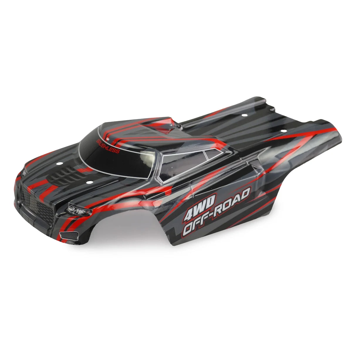 Amewi Karosserie Truggy schwarz/rot für Hyper Go Truggy brushless 012-1601F Truggy – Seitenansicht