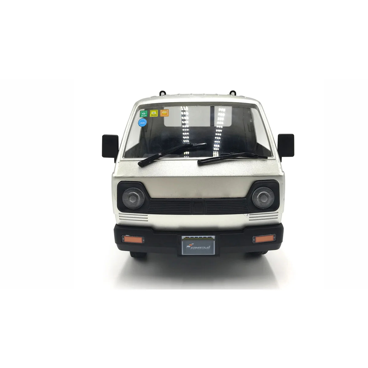 Amewi Kei Truck Scale Pritschenwagen 2WD 22506 im Maßstab 1:10 Offroad RTR – Rückansicht mit LED-Lichtleiste und Stoßfänger