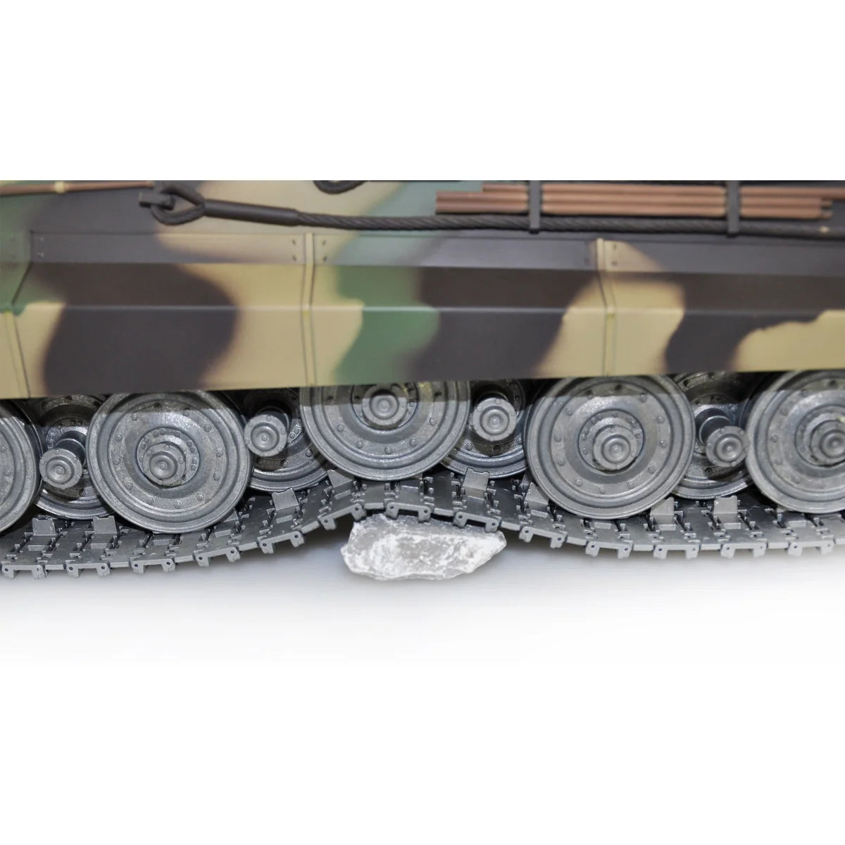 Amewi Königstiger Henschel-Turm Professional Line IR/BB 23053 im Maßstab 1:16 Panzer RTR – Unteransicht