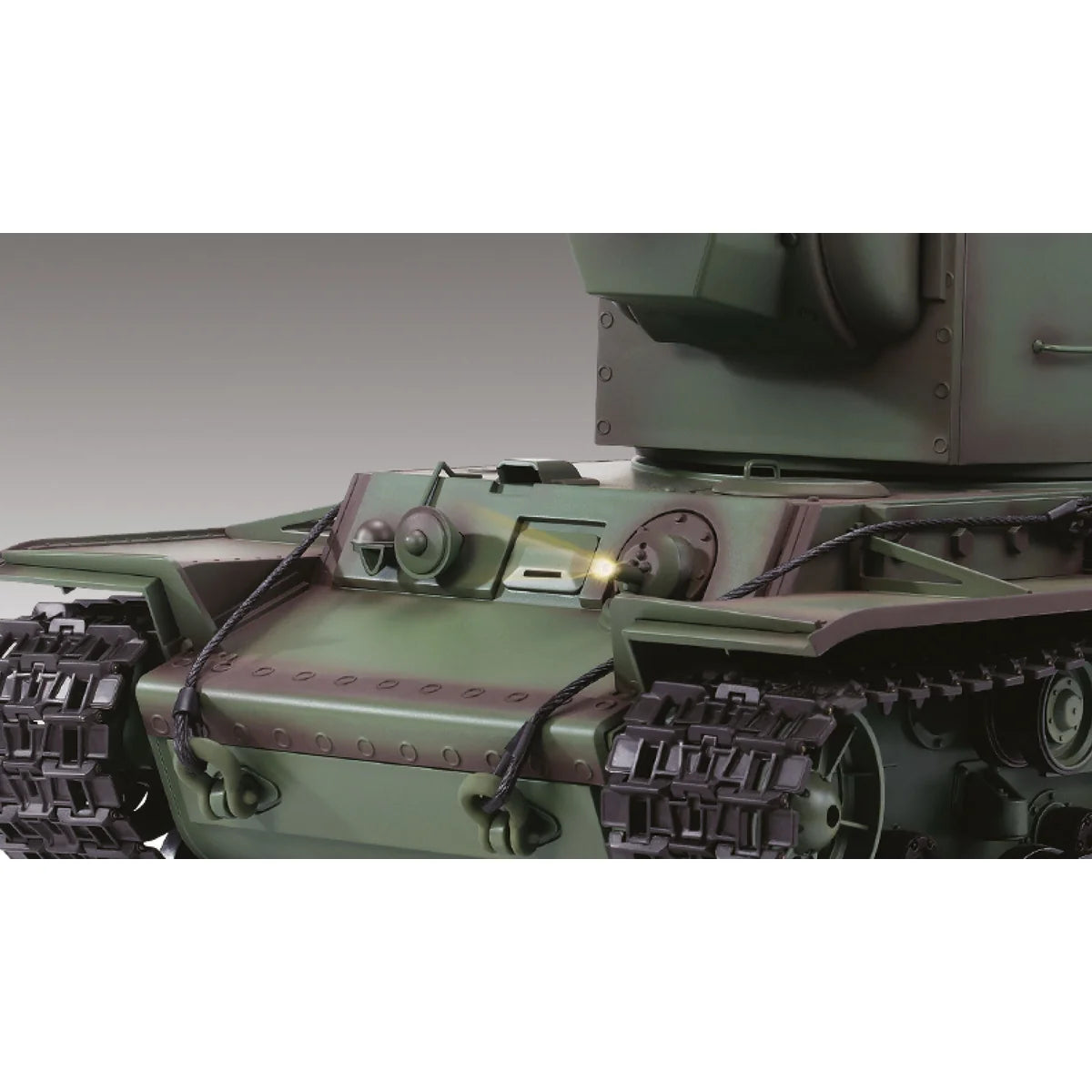 Amewi KV2 Standard Line IR/BB 23122 im Maßstab 1:16 Panzer RTR – Draufsicht auf Panzerkarosserie, Kuppel, Raupen sichtbar
