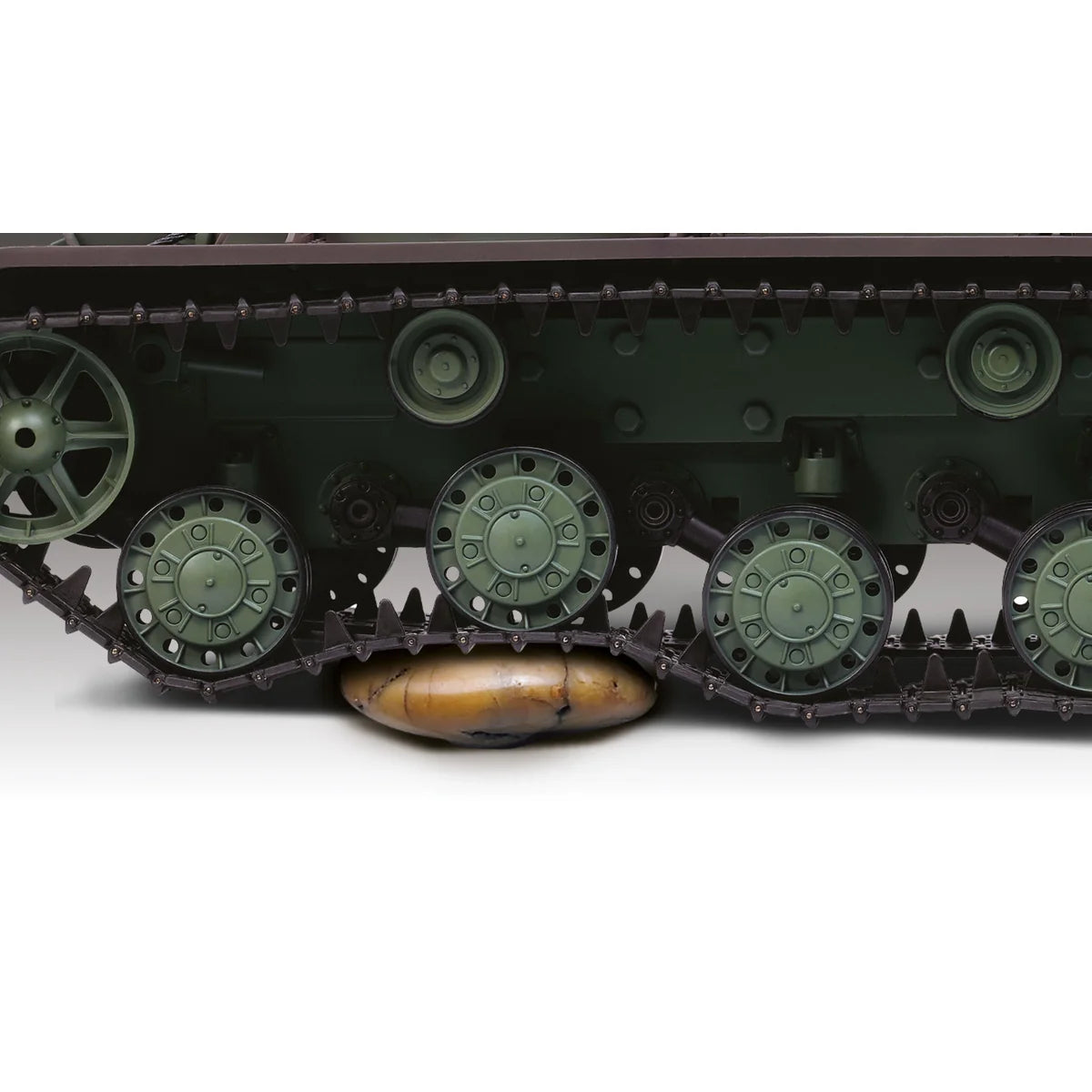 Amewi KV2 Standard Line IR/BB 23122 im Maßstab 1:16 Panzer RTR – Unteransicht mit Kettenfahrwerk und Laufrolle