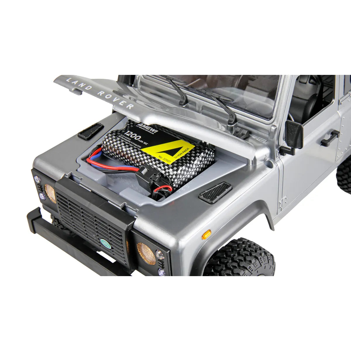Amewi Land Rover Defender 90 Scale-Geländewagen 4WD 22507 im Maßstab 1:12 Offroad RTR – Draufsicht