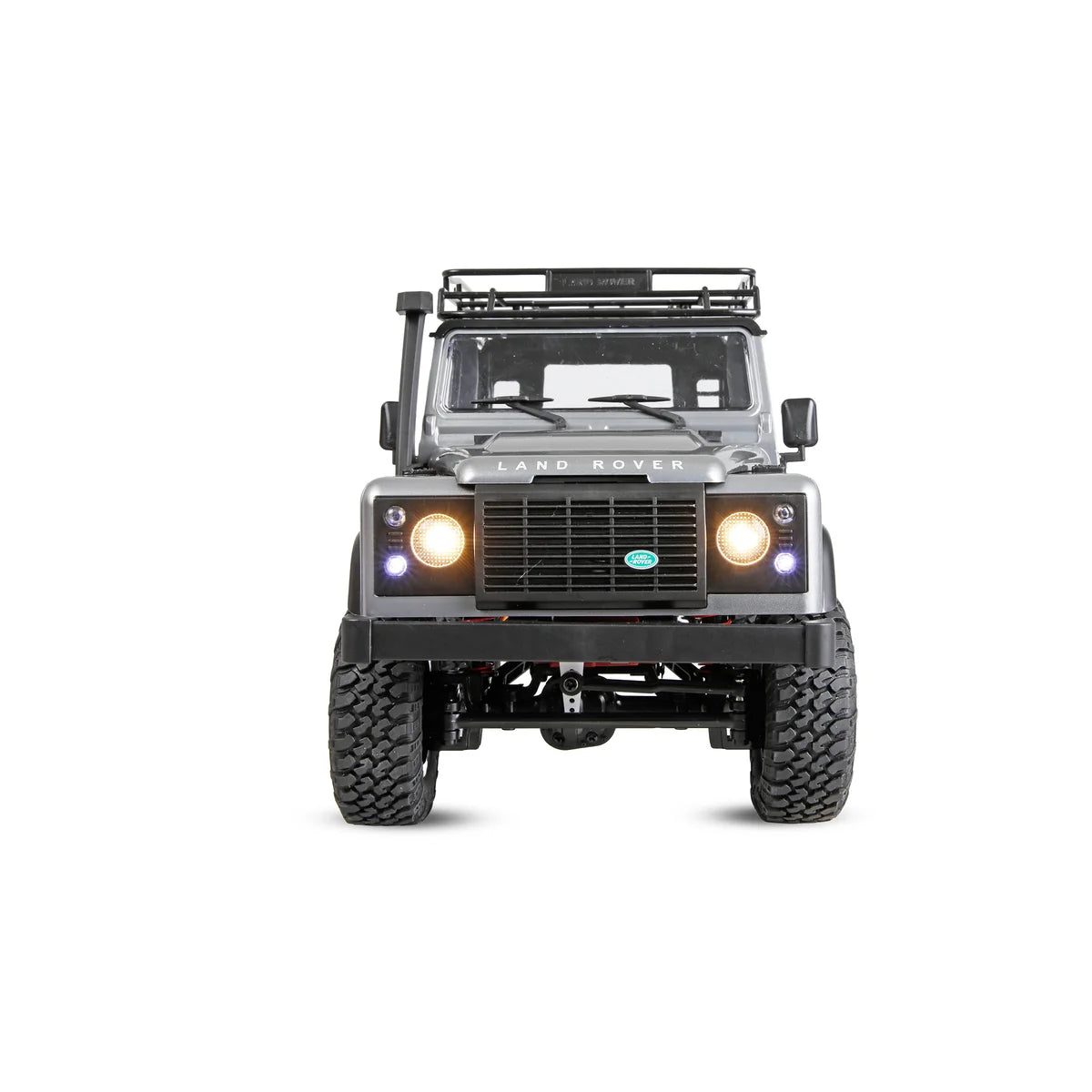 Amewi Land Rover Defender 90 Scale-Geländewagen 4WD 22507 im Maßstab 1:12 Offroad RTR – Frontansicht