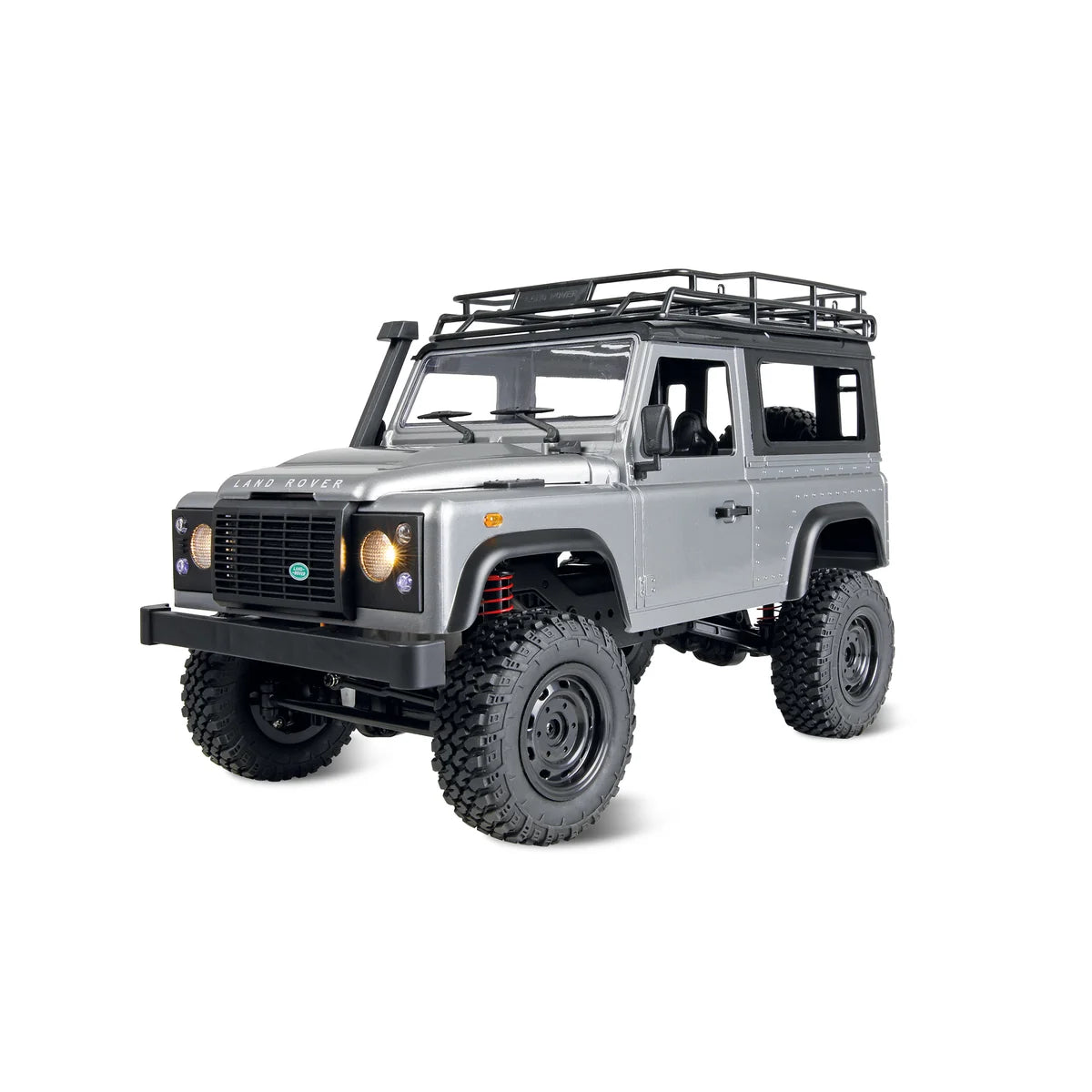 Amewi Land Rover Defender 90 Scale-Geländewagen 4WD 22507 im Maßstab 1:12 Offroad RTR – Frontansicht
