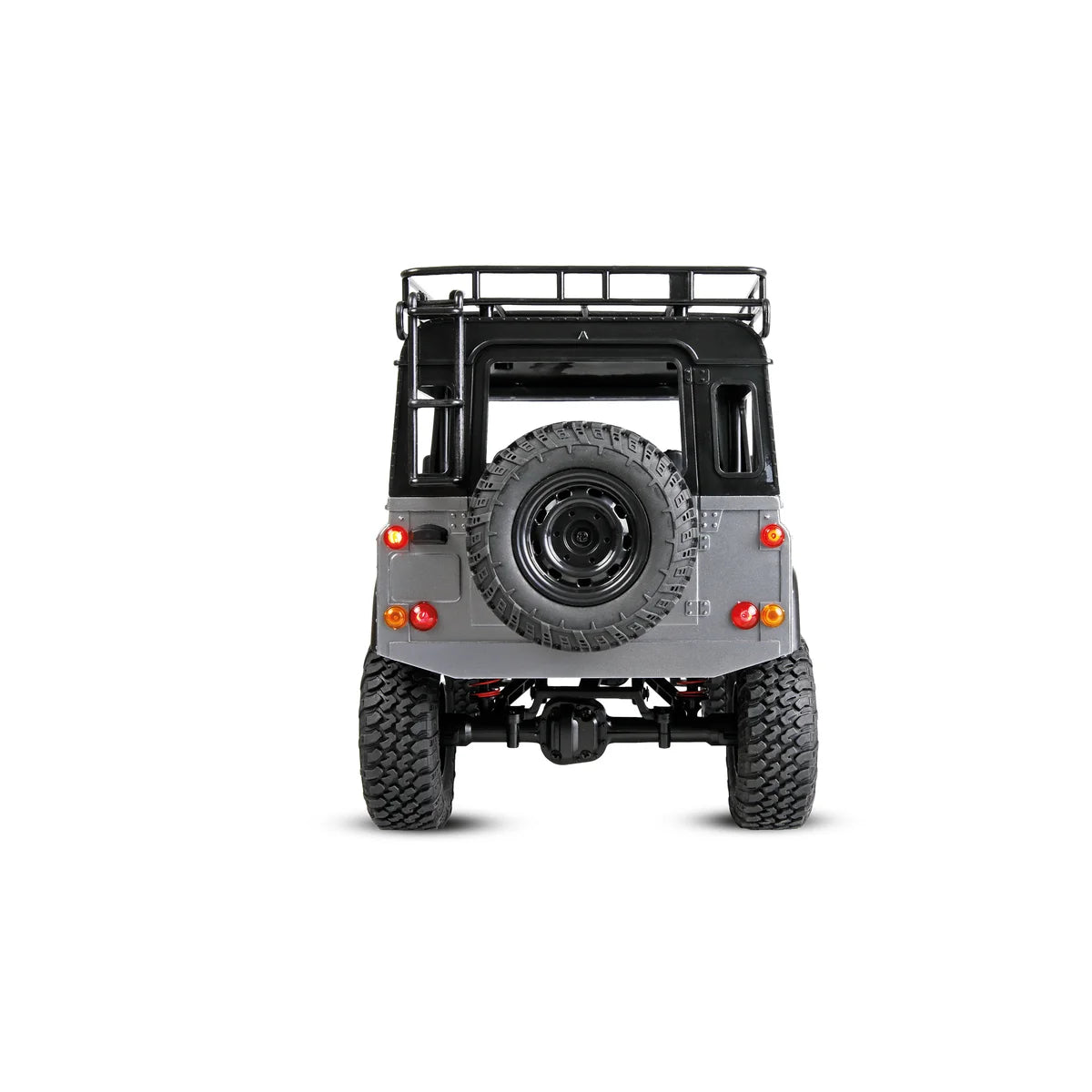 Amewi Land Rover Defender 90 Scale-Geländewagen 4WD 22507 im Maßstab 1:12 Offroad RTR – Rückansicht