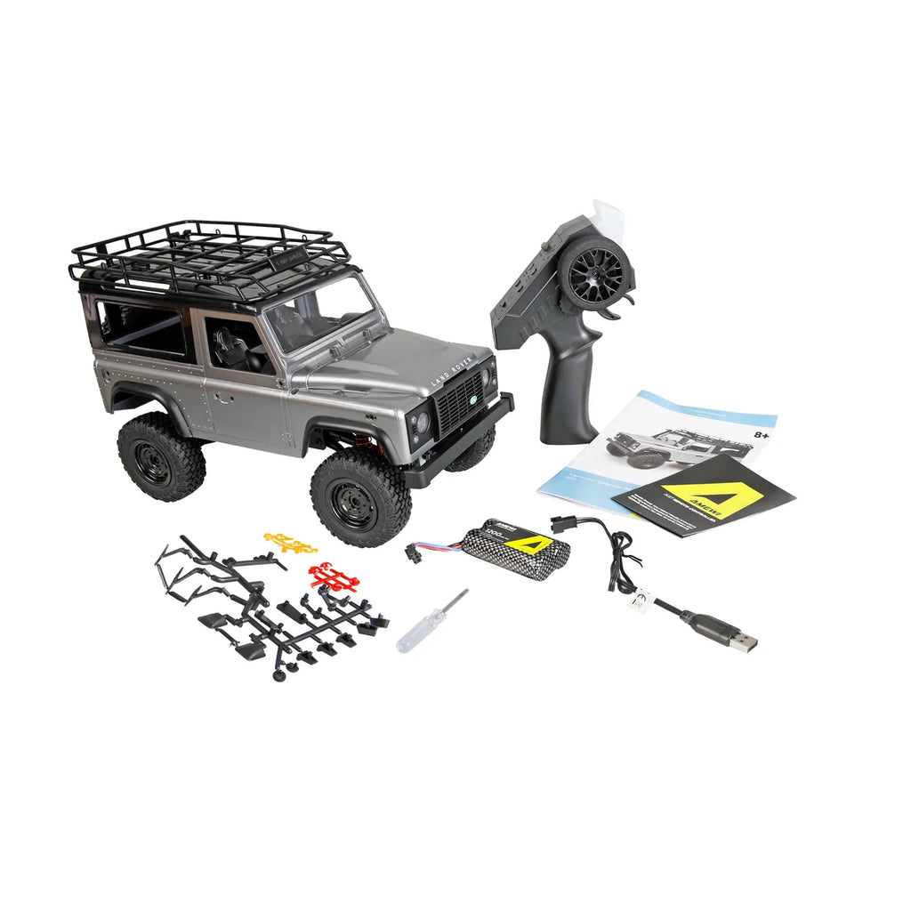 Amewi Land Rover Defender 90 Scale-Geländewagen 4WD 22507 im Maßstab 1:12 Offroad RTR – Lieferumfang und Zubehör