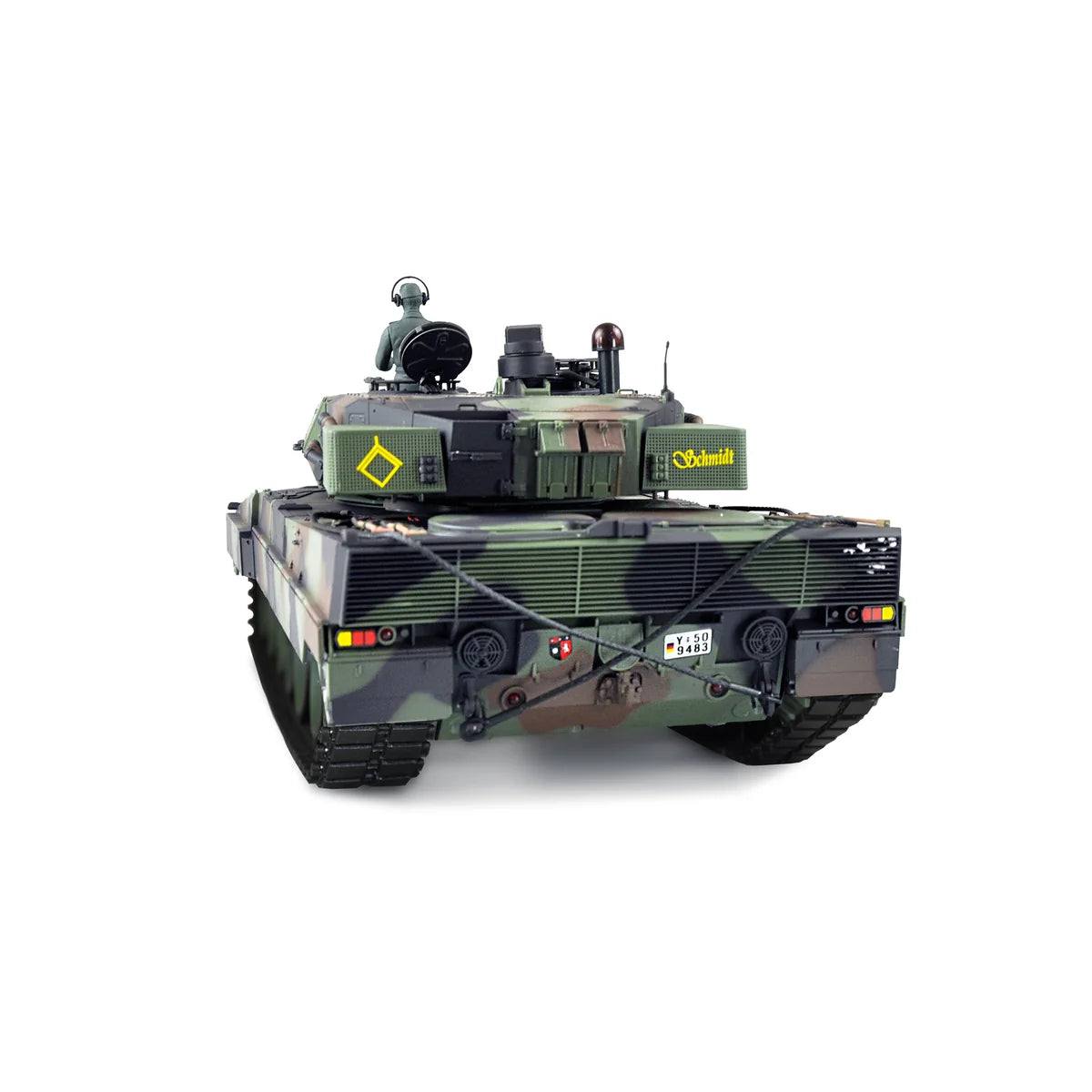 Amewi Leopard 2A6 Advanced Line IR/BB 23112 im Maßstab 1:16 Panzer RTR – Draufsicht