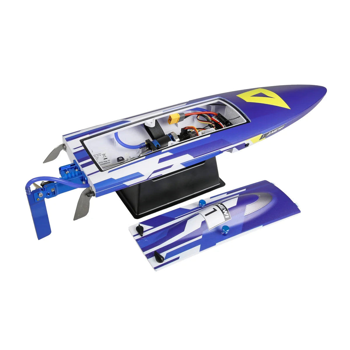 Amewi Marlin S5 Mono-Speedboot Brushless 450mm 26118 Speedboot RTR – Lieferumfang und Zubehör
