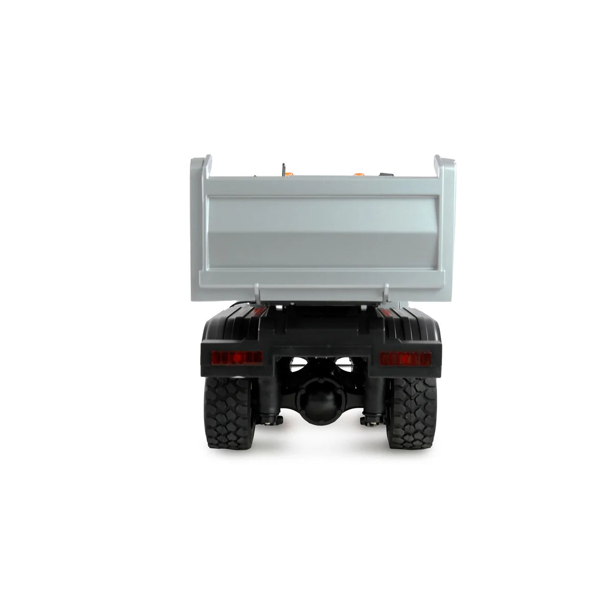 Amewi Mercedes-Benz Arocs Kipper 6x6 Anthrazit 22685 im Maßstab 1:14 Baumaschine RTR – Rückansicht