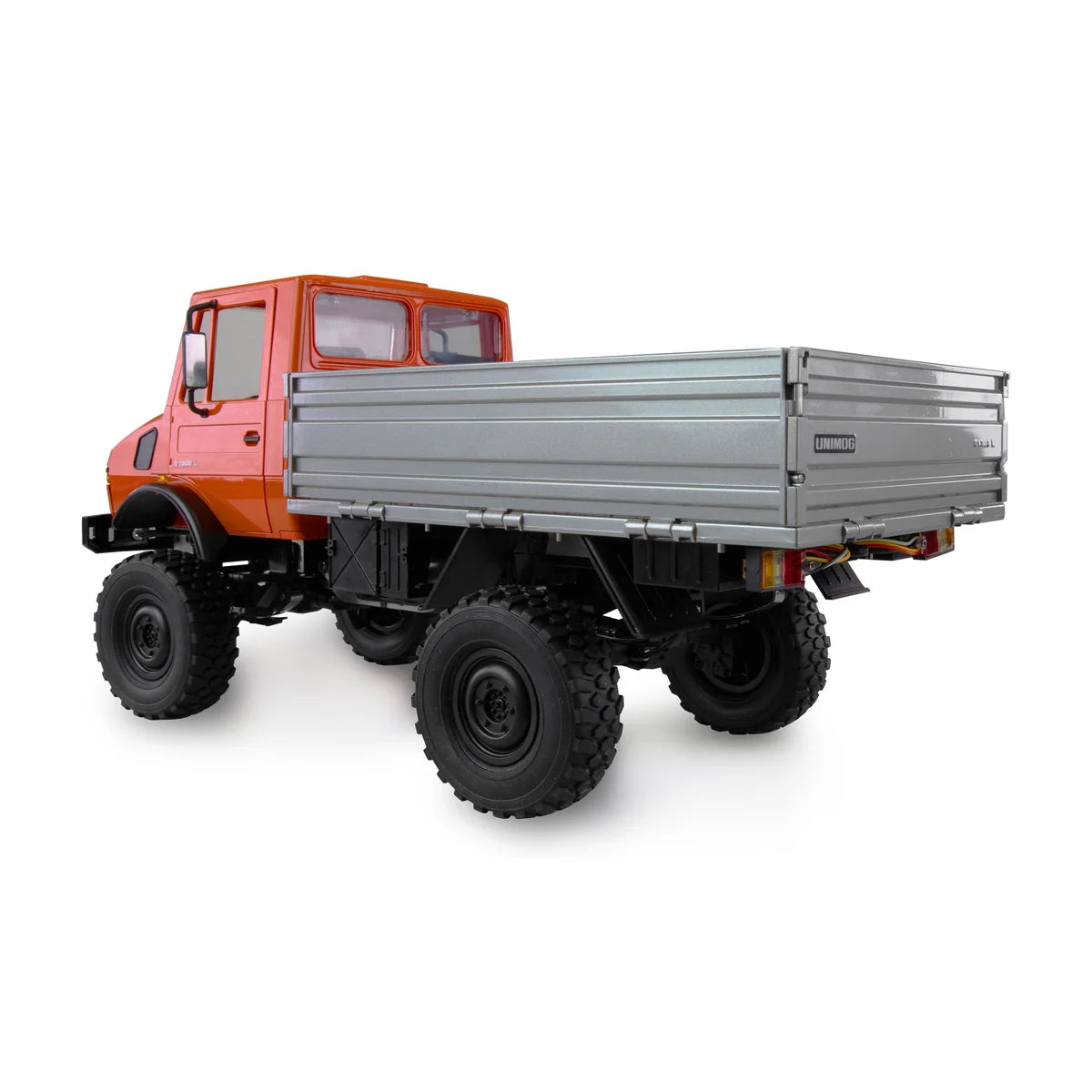 Amewi Mercedes-Benz Unimog Advanced 4WD Orange 22630 im Maßstab 1:12 Truck RTR – Seitenansicht