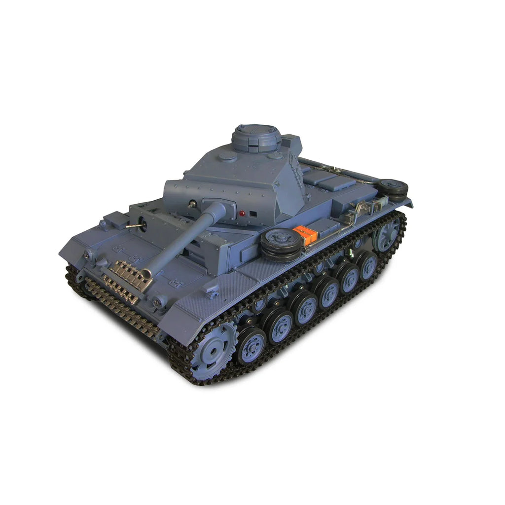 Amewi Panzerkampfwagen III Standard Line IR/BB 23063 im Maßstab 1:16 Panzer RTR – Seitenansicht