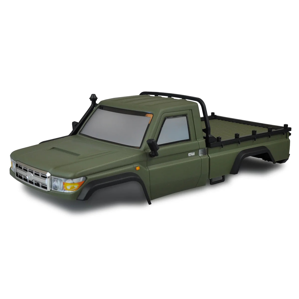 Amewi Pick-Up Crawler Karosserie grün 021-17223201 im Maßstab 1:10 Crawler – Seitenansicht