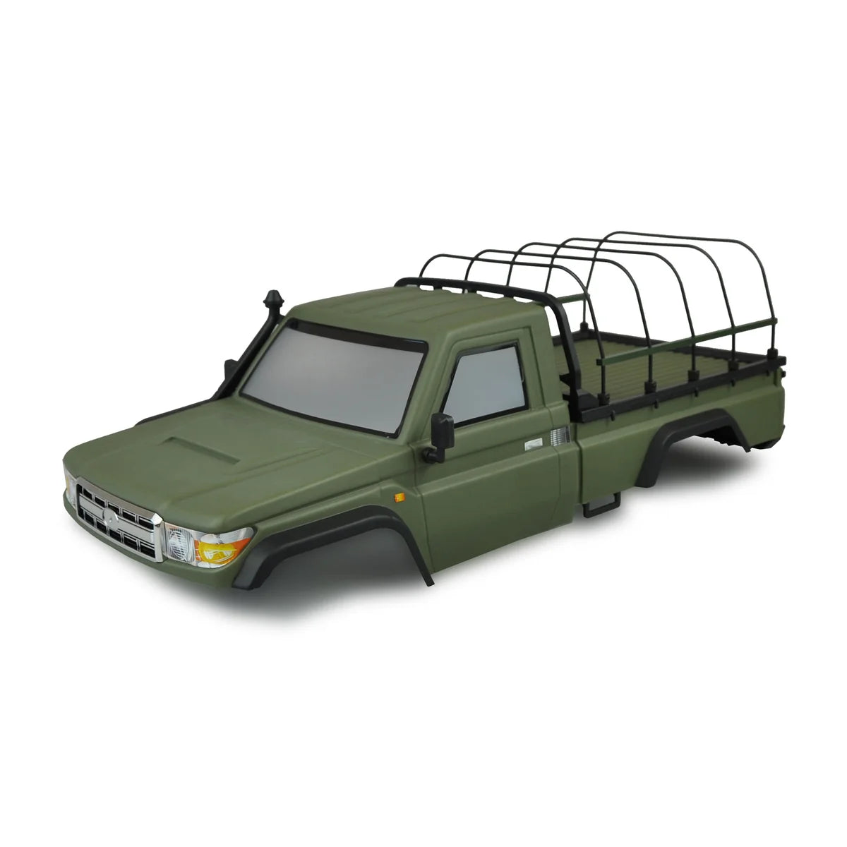 Amewi Pick-Up Crawler Karosserie mit Metallkäfig 021-17223200 im Maßstab 1:10 Crawler – Seitenansicht