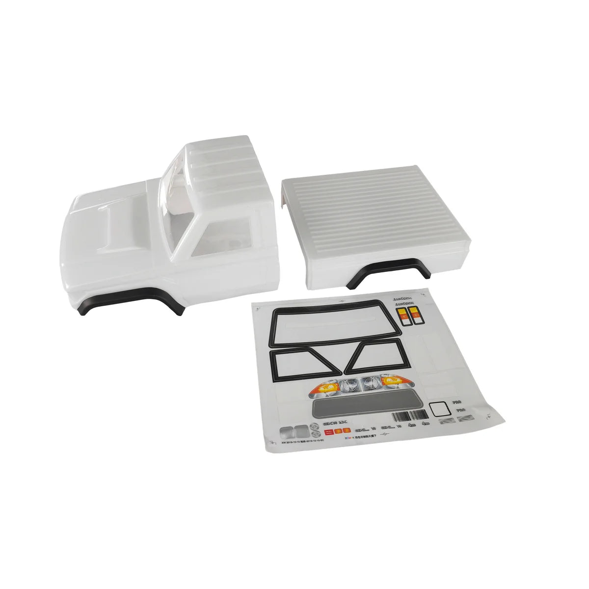 Amewi Pick-Up Crawler Karosserie Polycarbonat weiß 021-17223144A im Maßstab 1:10 Crawler – Lieferumfang und Zubehör