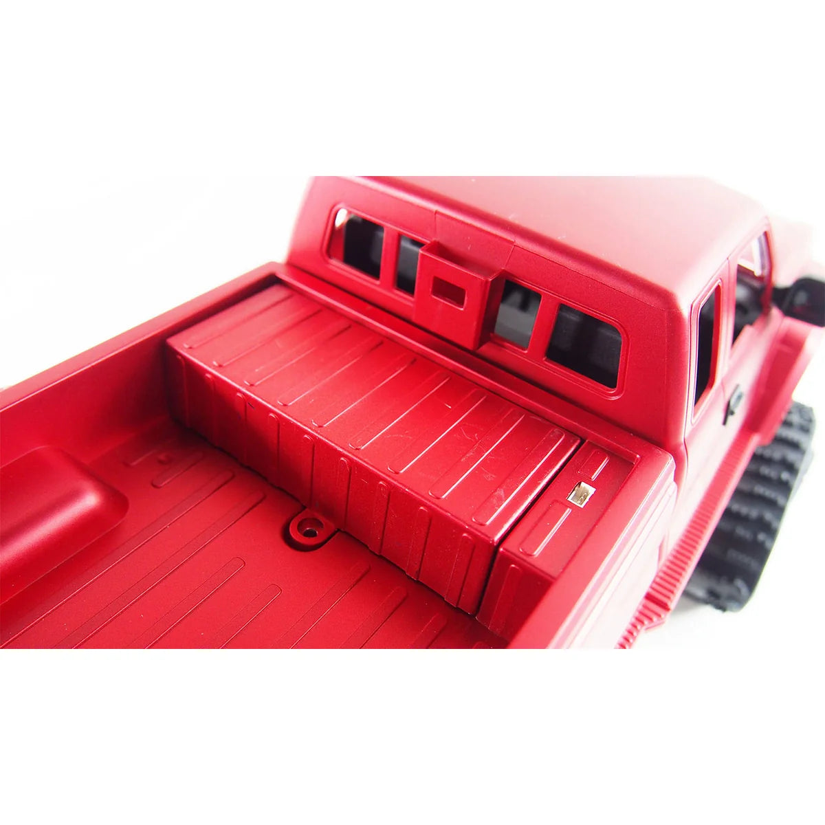 Amewi Pick-up Truck FPV mit Rädern & Ketten 4WD rot 22391 im Maßstab 1:16 Offroad RTR – Draufsicht