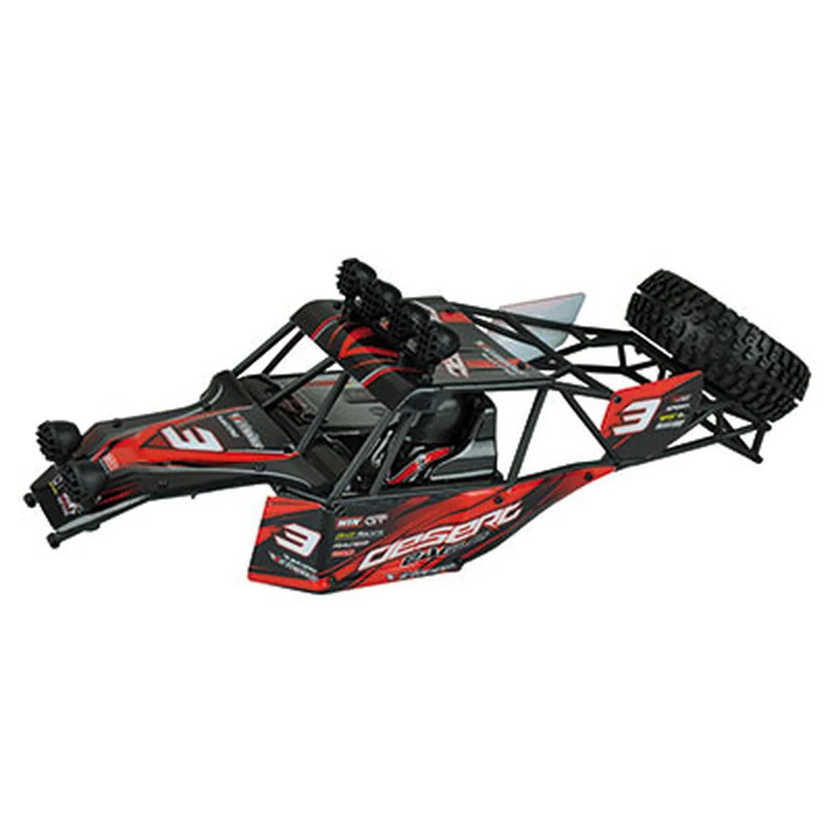 Amewi Sandbuggy Karosserie rot 012-FY-CK03R im Maßstab 1:12 Buggy – Draufsicht