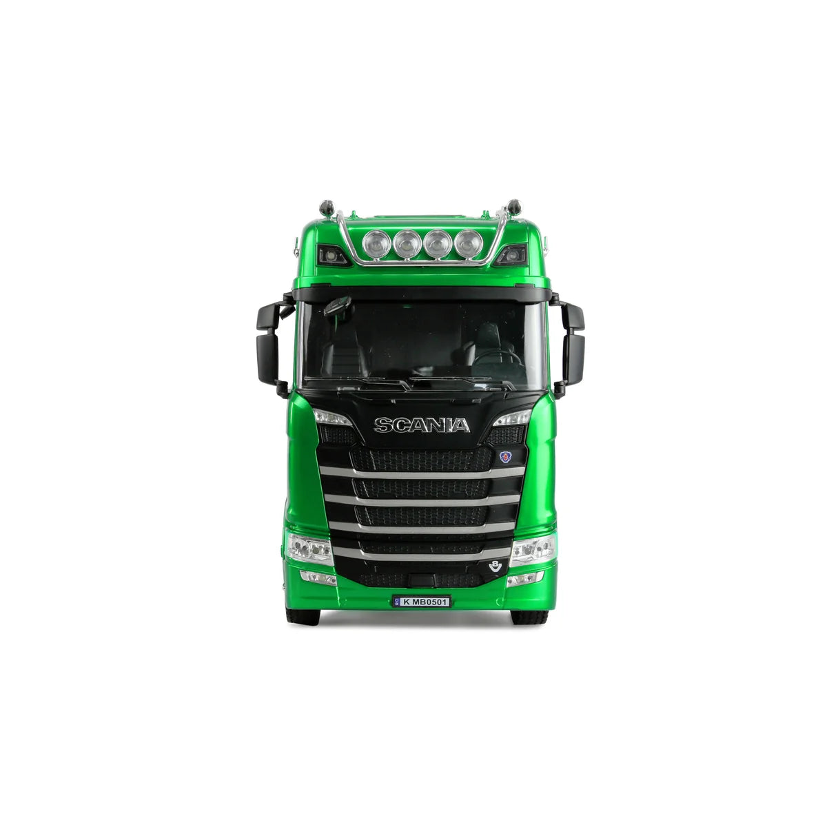 Amewi Scania 770 S Zugmaschine 6x4 Grün 22770 im Maßstab 1:18 Truck RTR – Frontansicht