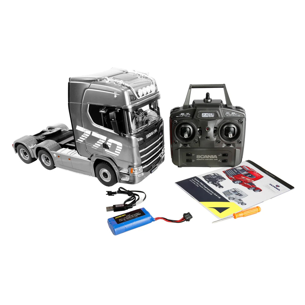 Amewi Scania 770 S Zugmaschine 6x4 Silber 22762 im Maßstab 1:18 Truck RTR – Lieferumfang und Zubehör