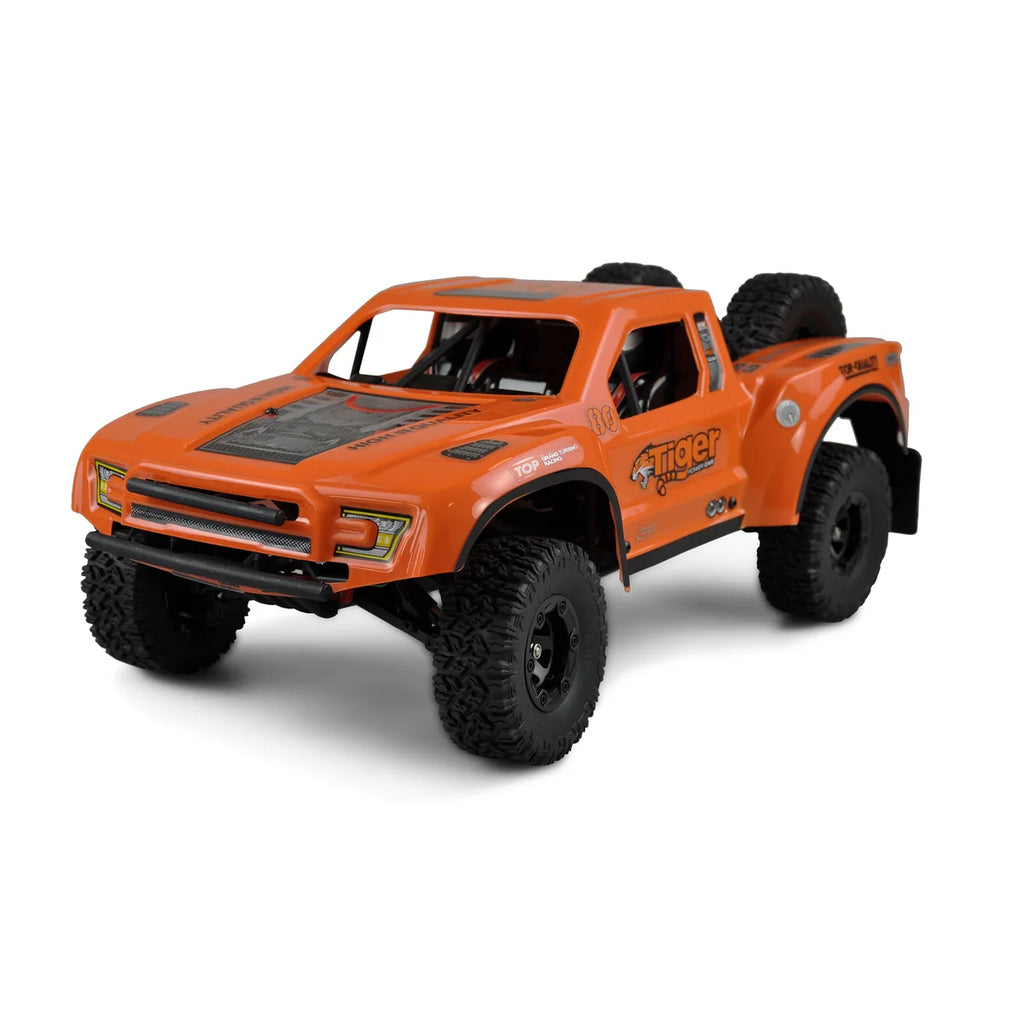 Amewi Short Course Truck SC12 brushed Orange 22429 im Maßstab 1:12 Offroad RTR – Seitenansicht