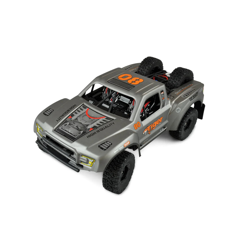 Amewi Short Course Truck SC12 brushed Silber 22430 im Maßstab 1:12 Offroad RTR – Draufsicht
