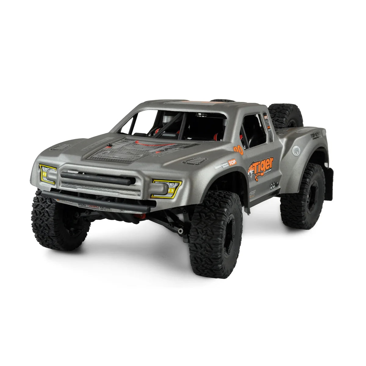 Amewi Short Course Truck SC12 brushed Silber 22430 im Maßstab 1:12 Offroad RTR – Seitenansicht