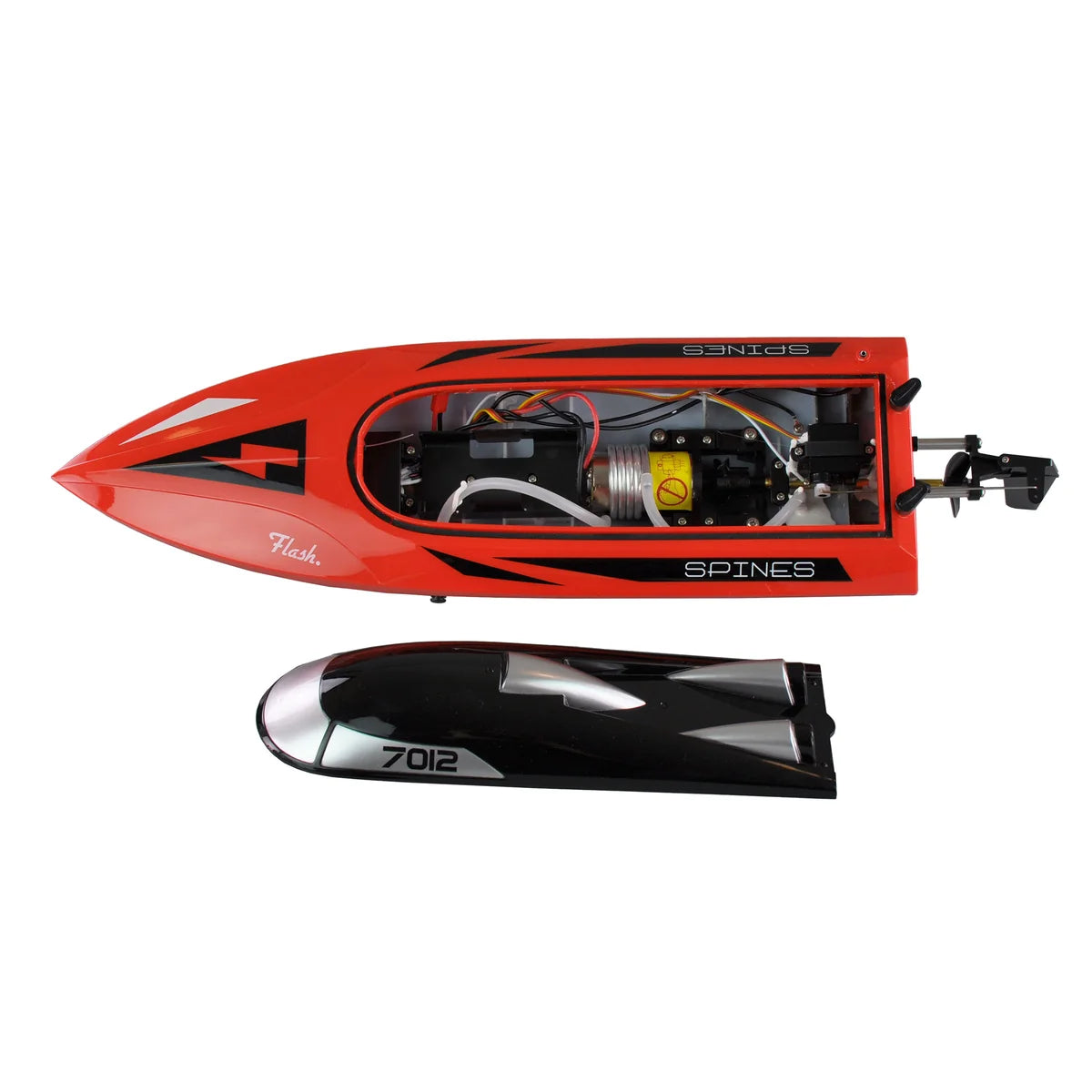Amewi Speedboot 7012 Mono 460mm 25km/h rot 26069 Speedboot RTR – Lieferumfang und Zubehör Fernsteuerung mit Ständer