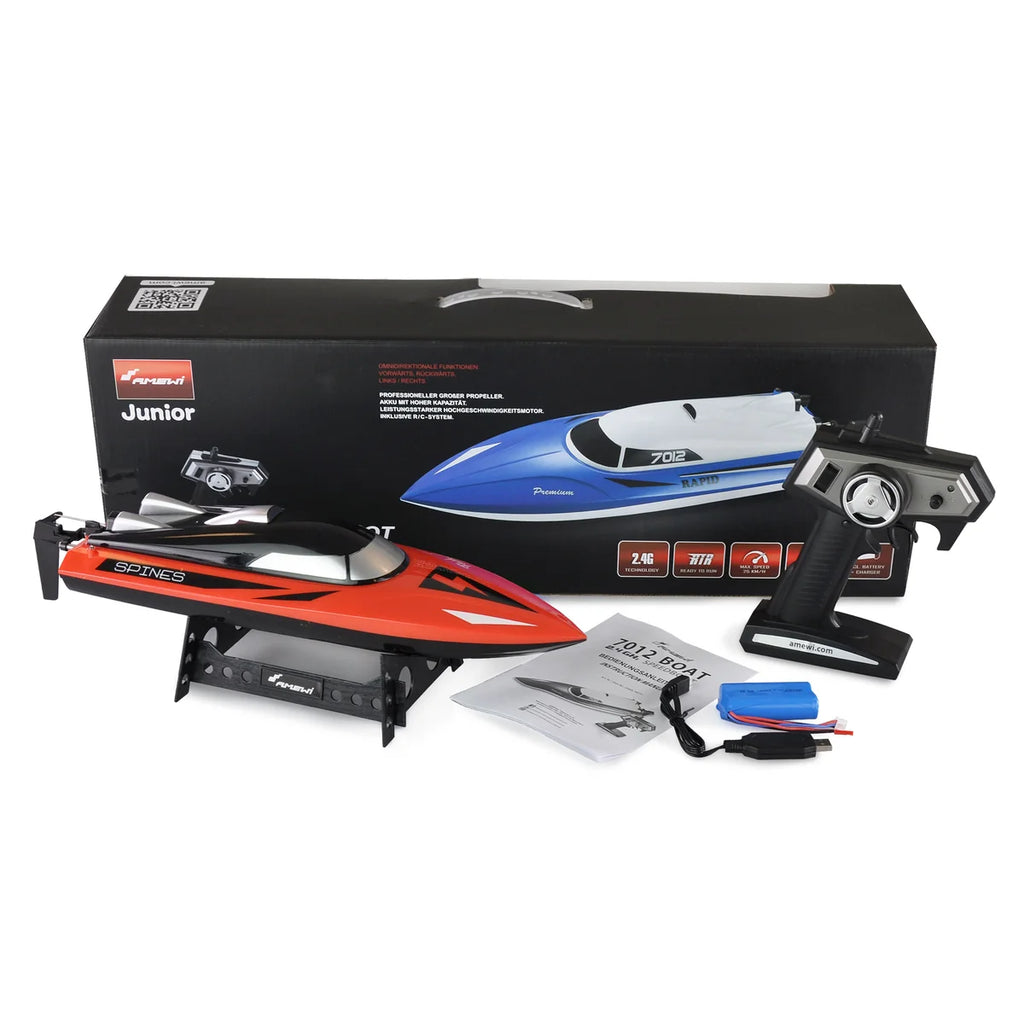 Amewi Speedboot 7012 Mono 460mm 25km/h rot 26069 Speedboot RTR – Lieferumfang und Zubehör