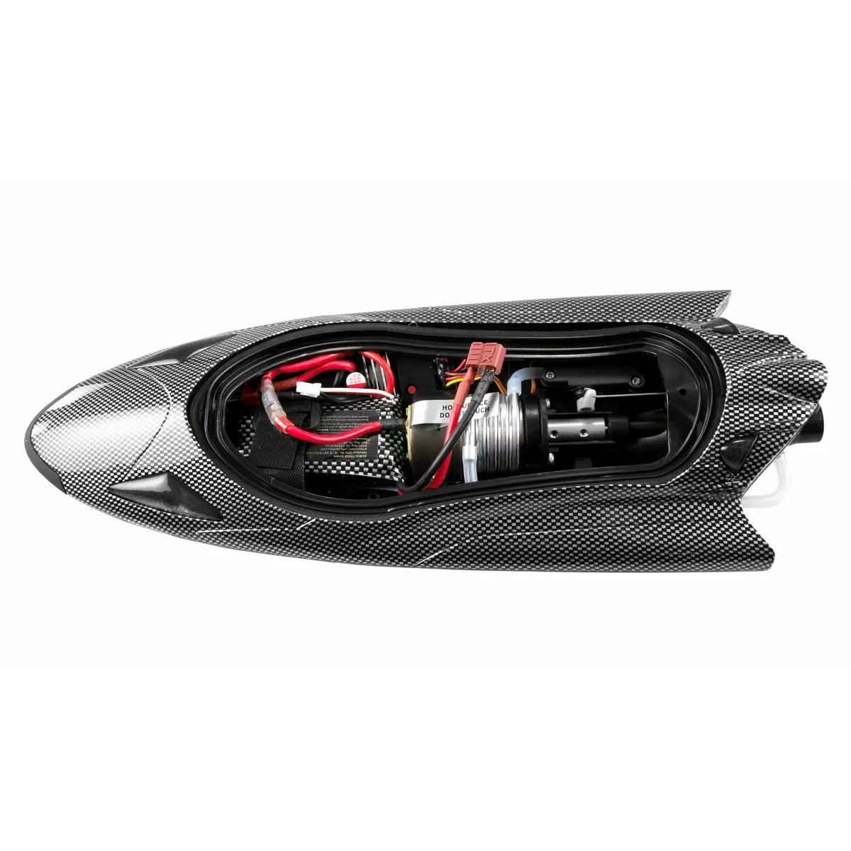 Amewi Stingray Speedboot mit Jetantrieb 335mm Carbon-Optik 26108 Jetboot RTR – Draufsicht