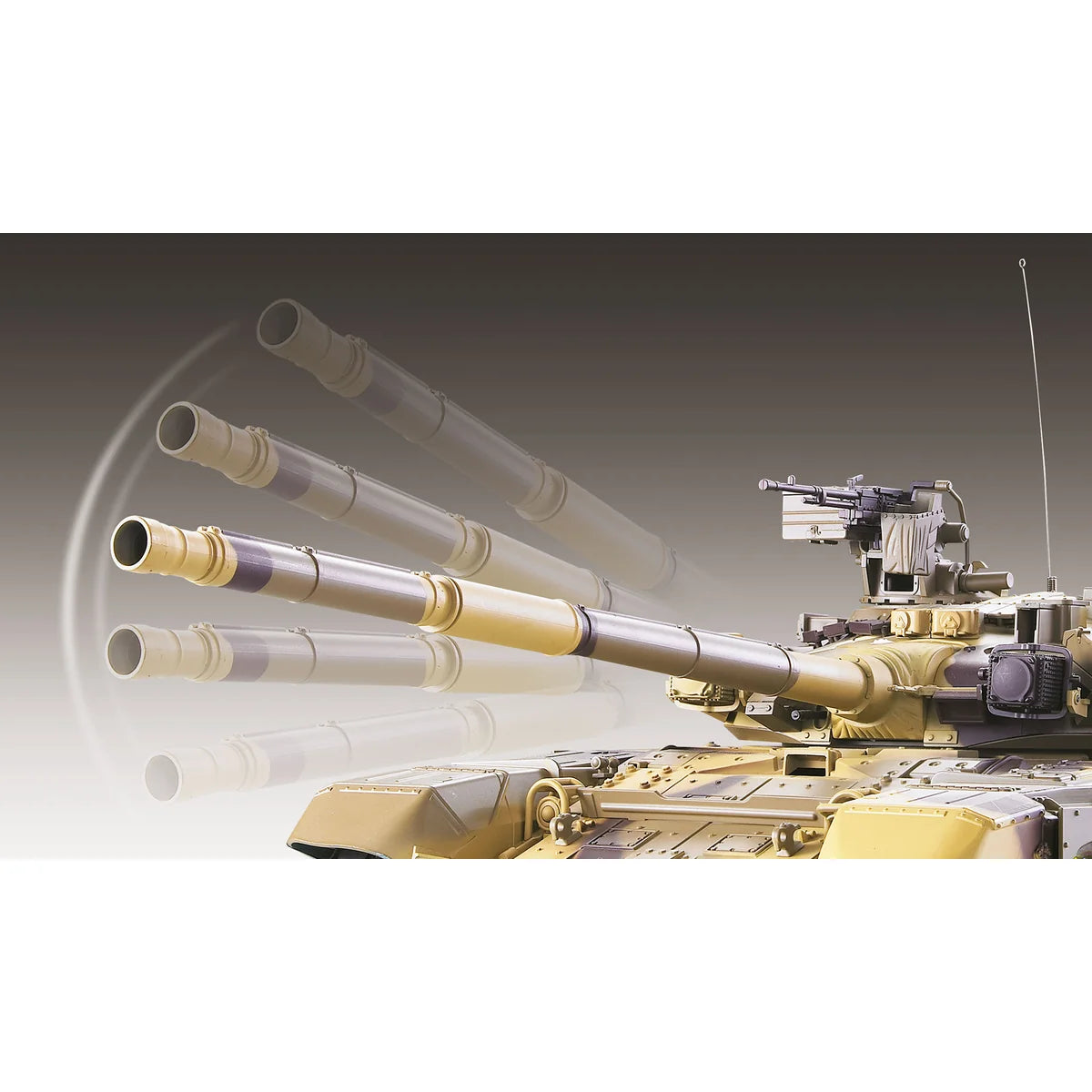 Amewi T-90 Advanced Line IR/BB 23118 im Maßstab 1:16 Panzer RTR – Seitenansicht