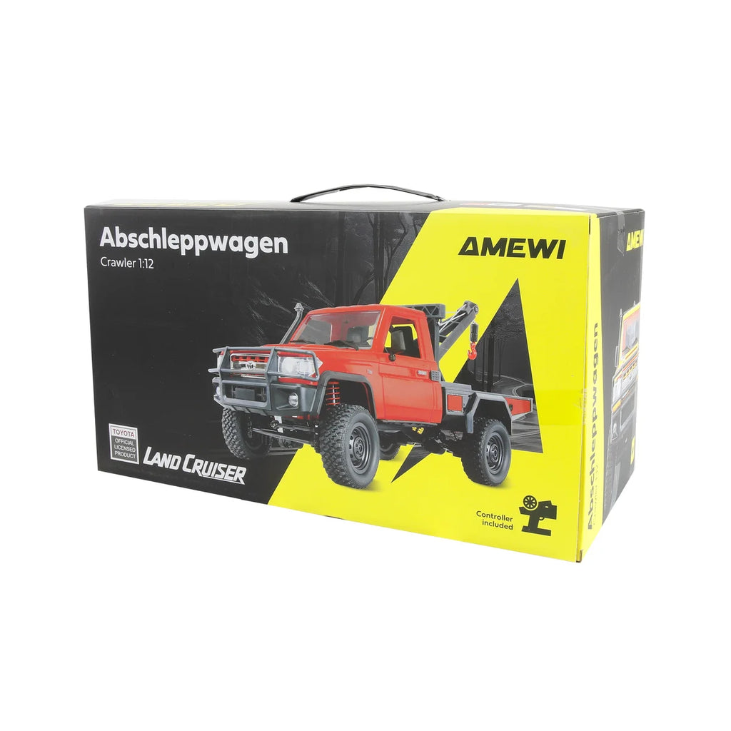 Amewi Toyota Land Cruiser Crawler Abschleppwagen 4WD Rot 22751 im Maßstab 1:12 Crawler RTR – Verpackung