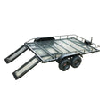 Amewi Trailer Scaler/Crawler Bausatz 22197 im Maßstab 1:10 Crawler Bausatz – Draufsicht mit Rampen und Dualreifen