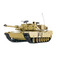 Amewi U.S. M1A2 Advanced Line IR/BB 23076 im Maßstab 1:16 Panzer RTR – Seitenansicht mit Ketten, Geschütz und Antenne