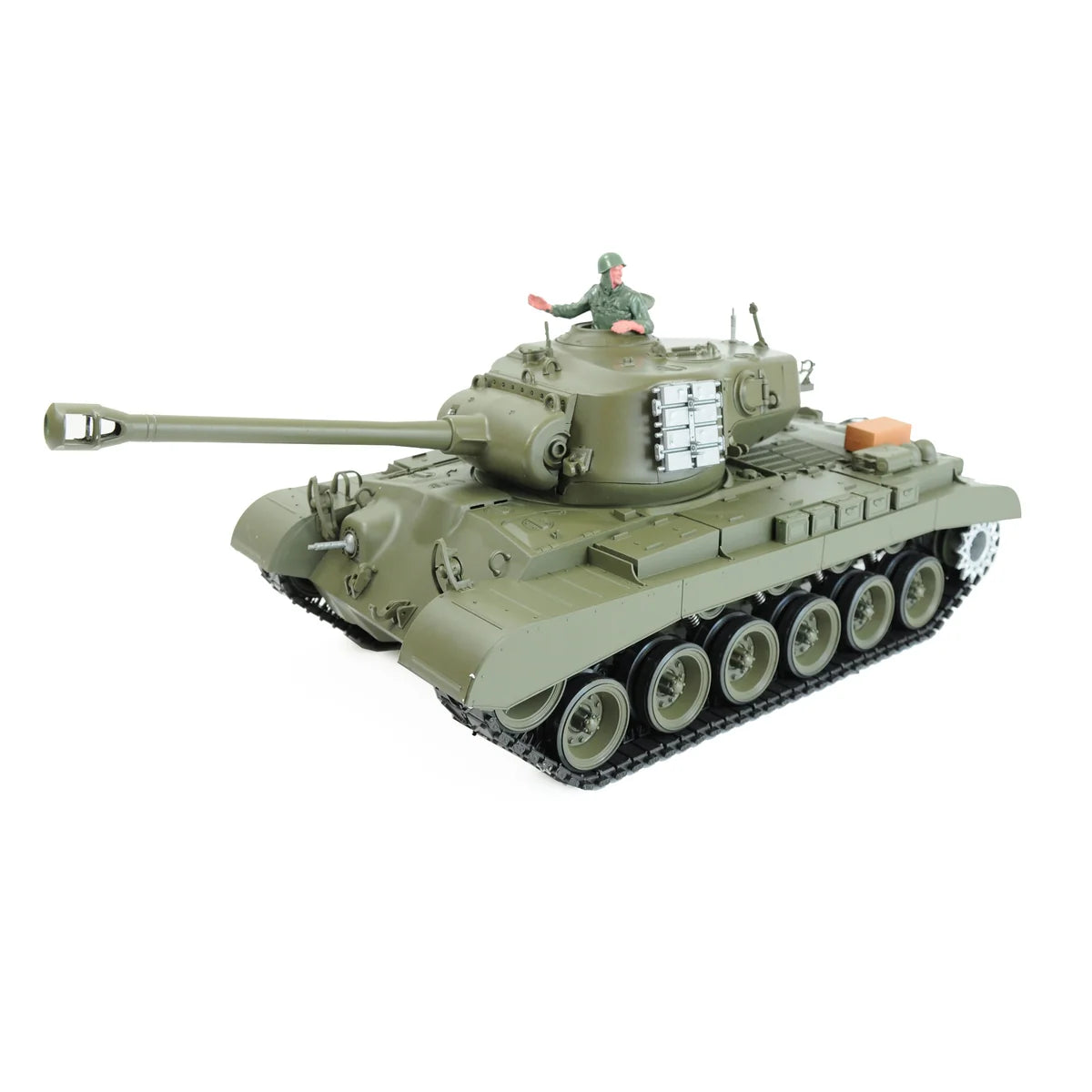 Amewi U.S. M26 Pershing Standard Line IR/BB 23061 im Maßstab 1:16 Panzer RTR – Seitenansicht