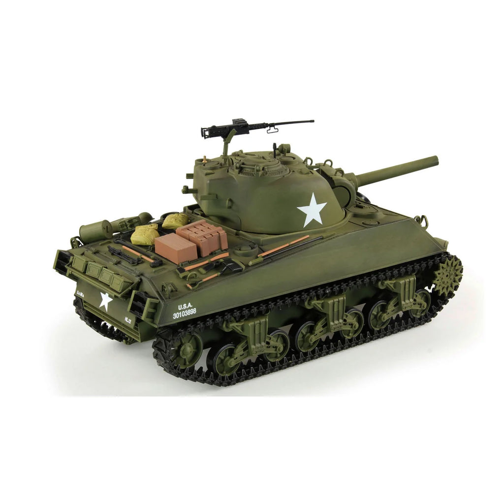 Amewi U.S. M4A3 Sherman Advanced Line IR/BB 23114 im Maßstab 1:16 Panzer RTR – Seitenansicht