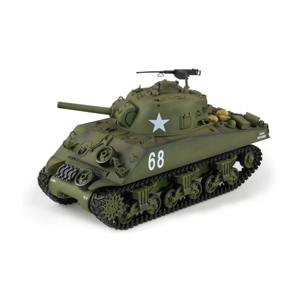Amewi U.S. M4A3 Sherman Advanced Line IR/BB 23114 im Maßstab 1:16 Panzer RTR – Seitenansicht