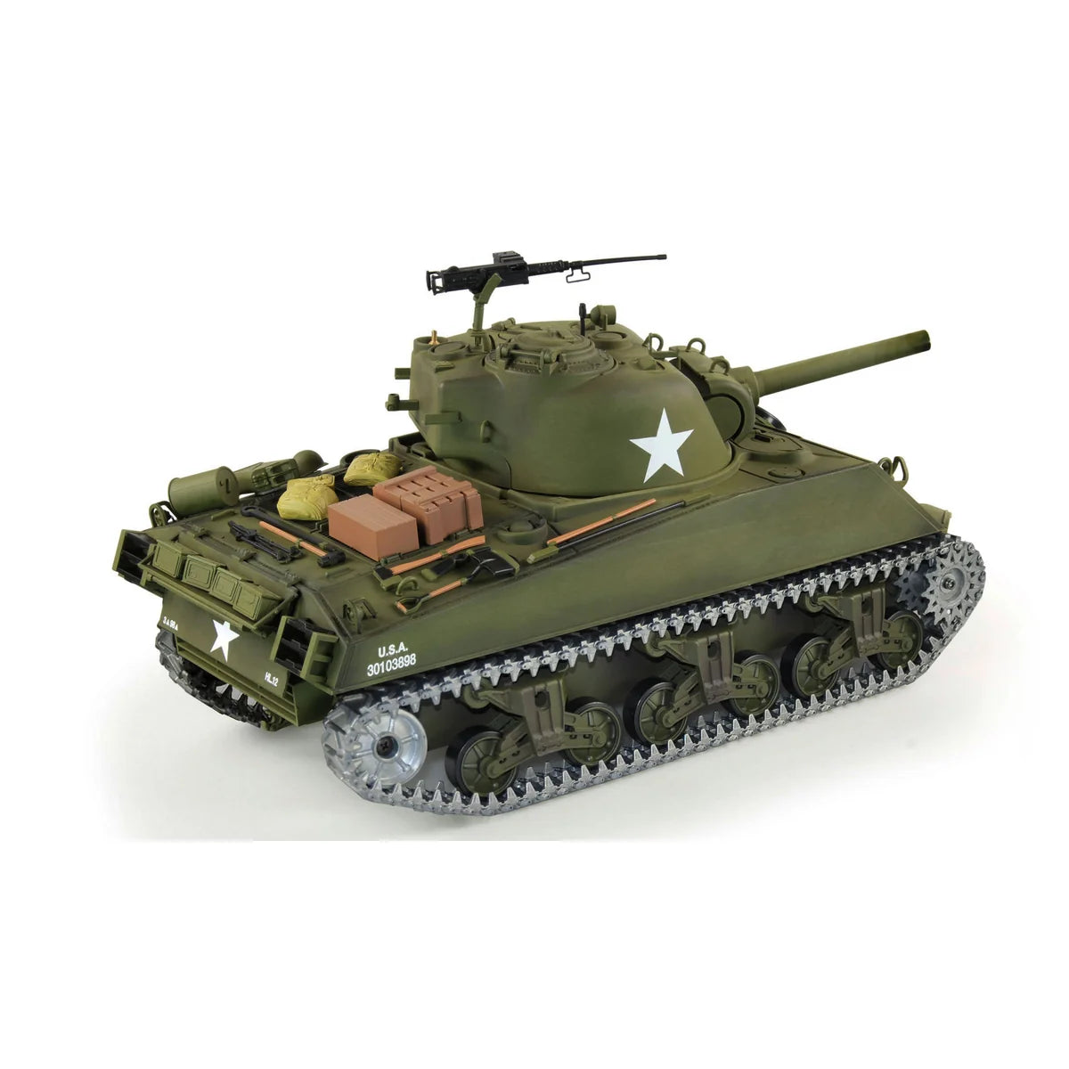 Amewi U.S. M4A3 Sherman Professional Line IR/BB 23115 im Maßstab 1:16 Panzer RTR – Draufsicht