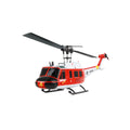 Amewi UH-1 Marine Brushless CP-Helikopter 6-Kanal 6G/3D 25356 Helikopter RTF – Seitenansicht mit Rotorblatt und Kufen