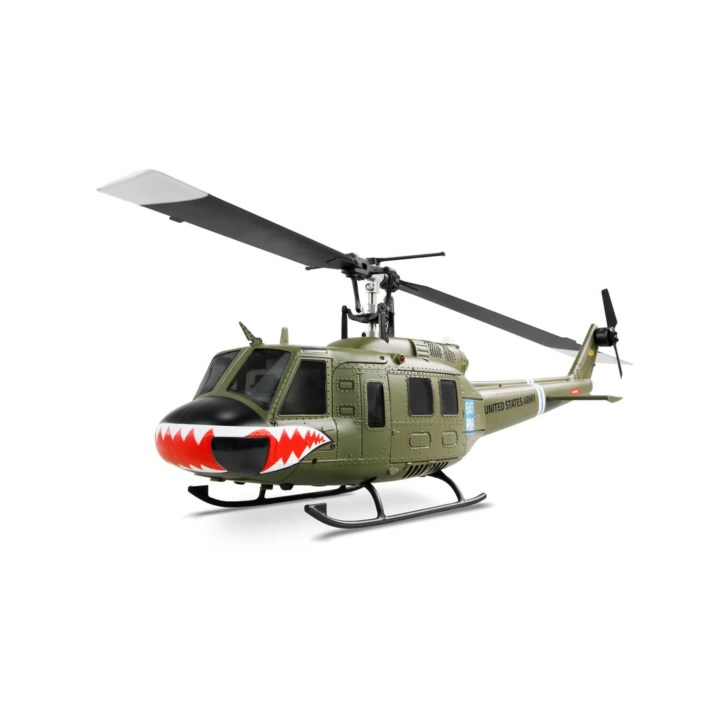 Amewi UH-1 PRO brushless CP-Helikopter 6-Kanal 6G 25352 im Maßstab 1:27 Helikopter RTF – Seitenansicht