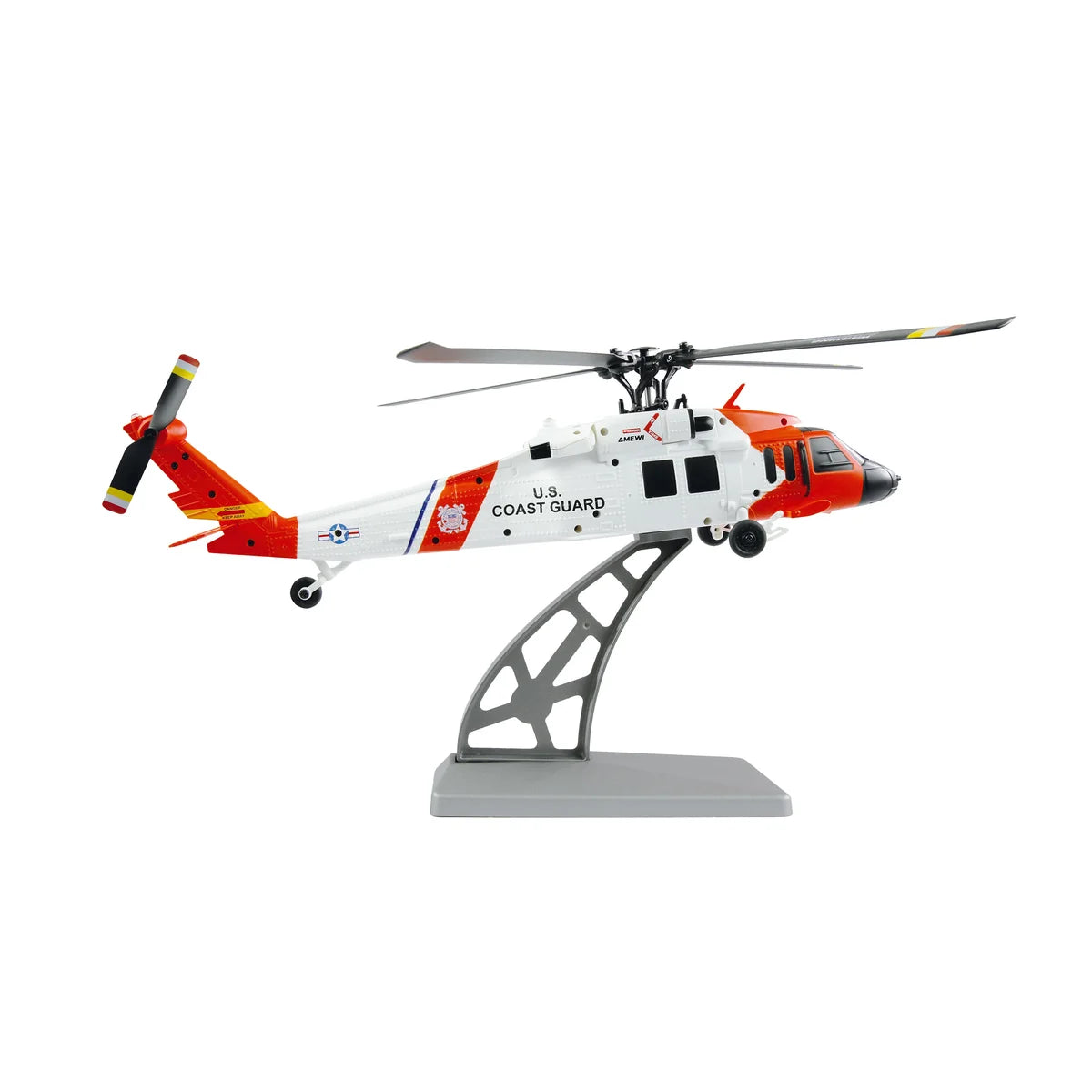Amewi UH-60L Black Hawk Coastguard Brushless Helikopter 4-Kanal 6G 25357 Helikopter RTF – Seitenansicht