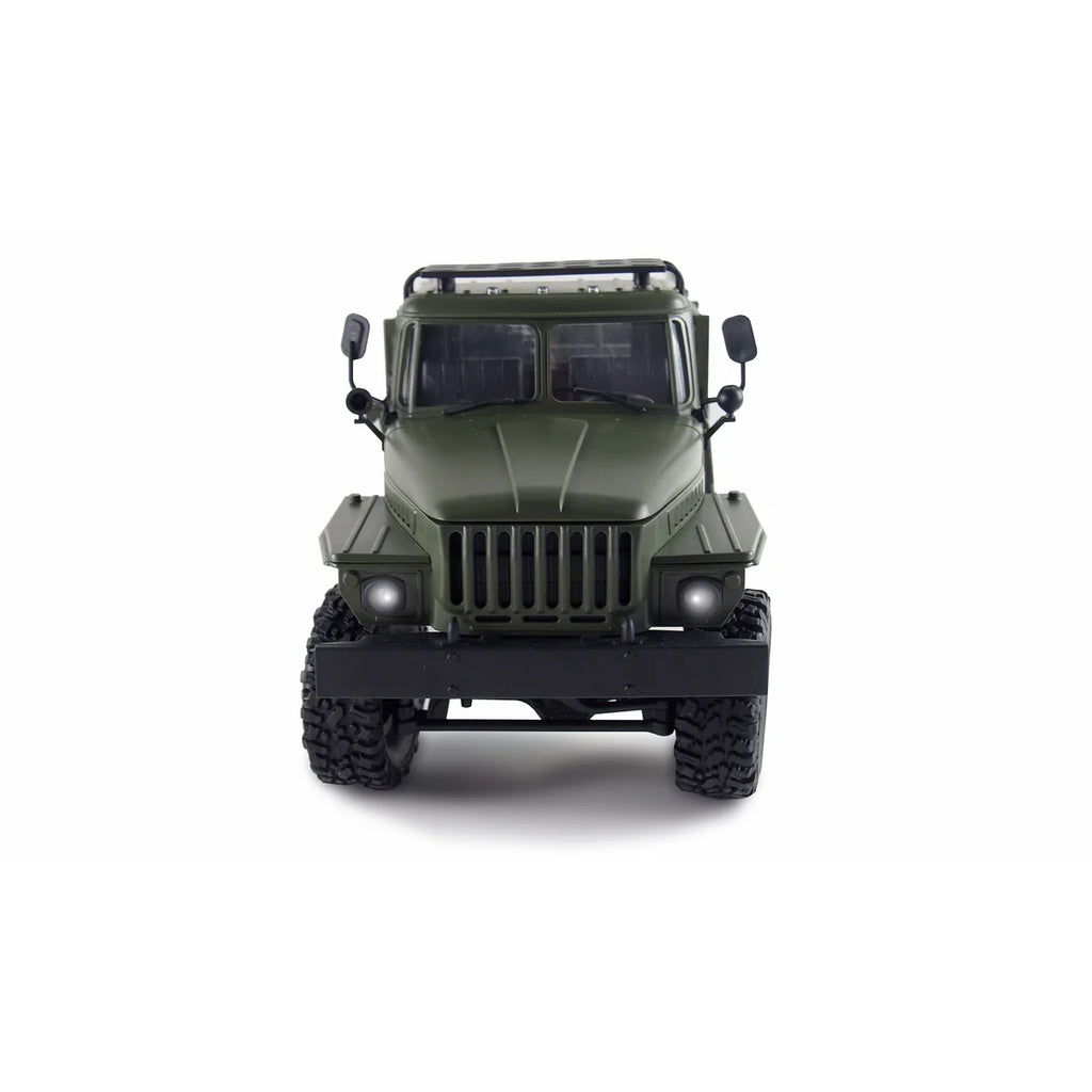 Amewi Ural Truck 6WD 22509 im Maßstab 1:16 Truck RTR – Frontansicht mit grüner Karosserie und großem Kühlergrill