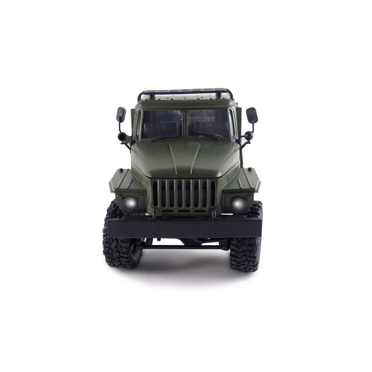 Amewi Ural Truck 6WD 22509 im Maßstab 1:16 Truck RTR – Frontansicht mit grüner Karosserie und großem Kühlergrill