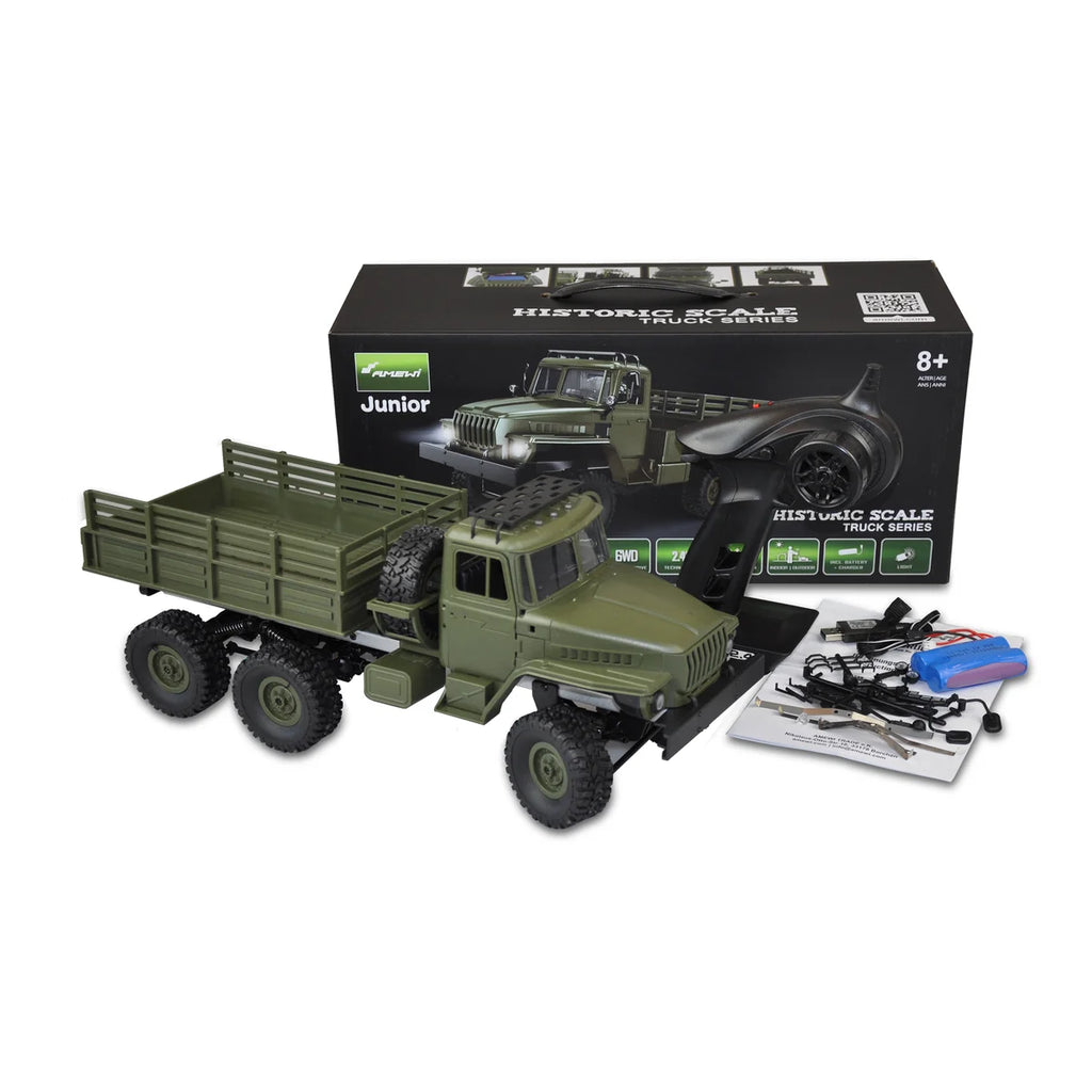 Amewi Ural Truck 6WD 22509 im Maßstab 1:16 Truck RTR – Lieferumfang und Zubehör