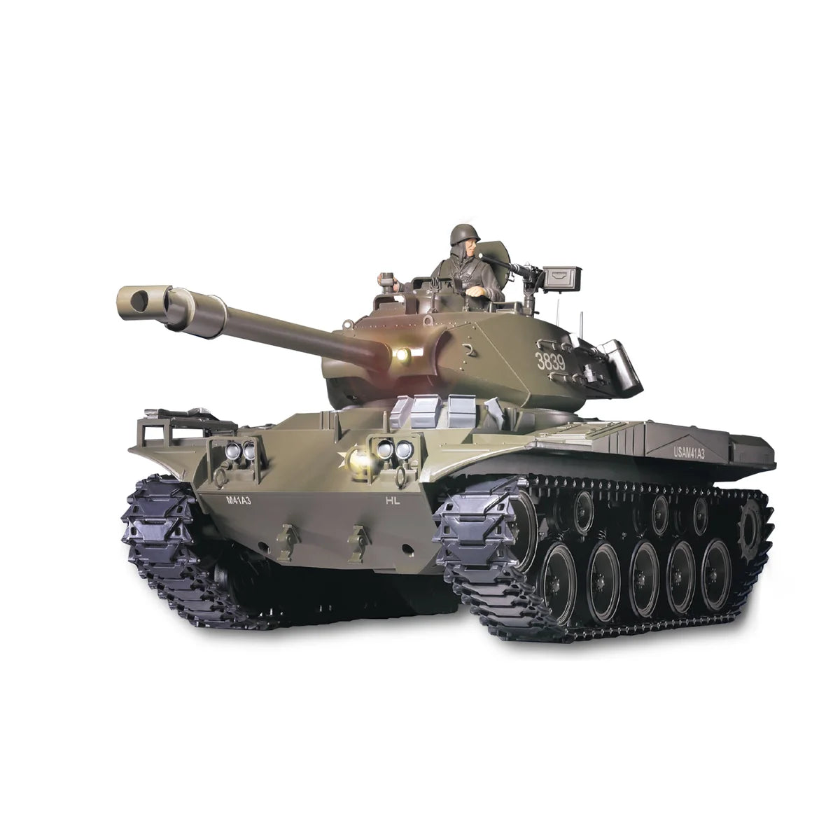 Amewi Walker Bulldog M41 Standard Line BB 23011 im Maßstab 1:16 Panzer RTR – Seitenansicht