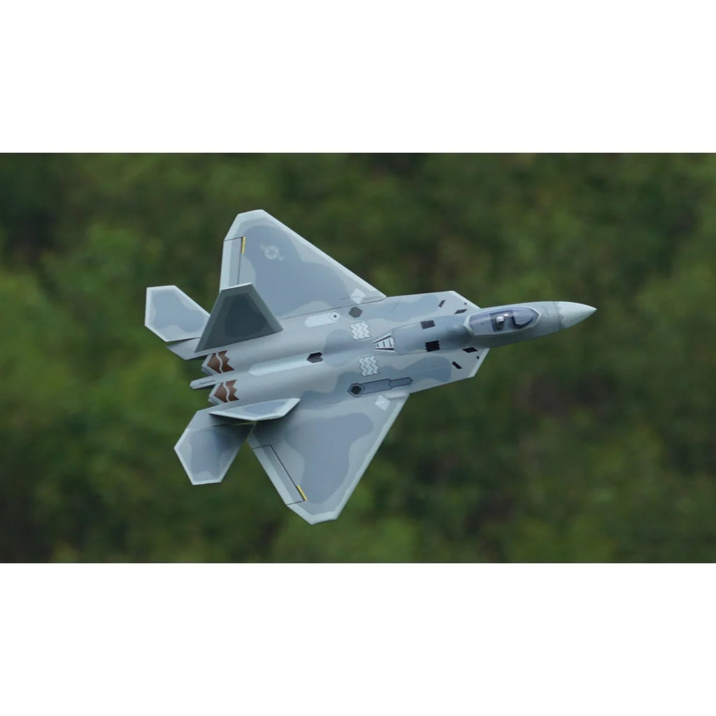 Amewi XFly F-22 Raptor Jet Twin 40mm EDF 24145 Flugzeug PNP – Draufsicht mit eingeklappten Tragflächen von oben