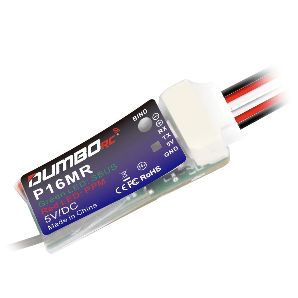 DumboRC Dumbo RC 16-Kanal Empfänger "P16MR" 2.4GHz P16MR
