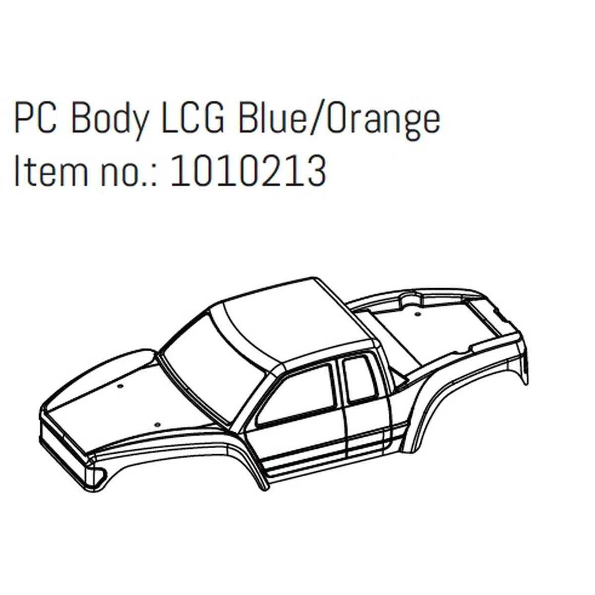 Hobby Plus PC Body LCG - GOAT Blau/Orange AB1010213