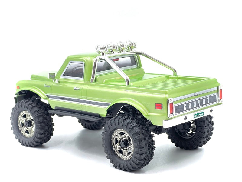 Hobby Plus CR18P EVO-V2 Convoy Crawler 1:18 4WD RTR Grün HBP1810504-GN – Schrägansicht hinten
