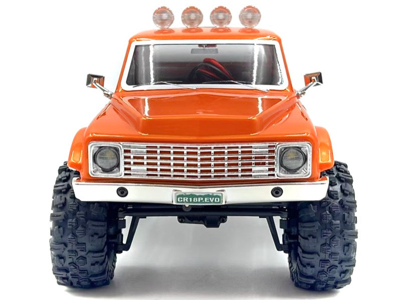 Hobby Plus CR18P EVO-V2 Convoy Crawler 1:18 4WD RTR Orange HBP1810504-OR – Frontansicht