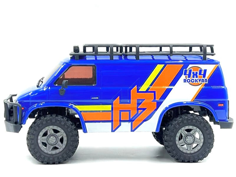 Hobby Plus CR18P EVO-V2 Rock Van Crawler 1:18 4WD RTR Blau HBP1810503-BL – Seitenansicht